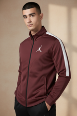 Jrdn Team Flight Training Men Zipper Upper Maroon